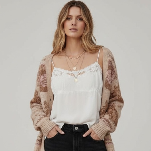 Honey Punch White Lace Detail Top - Picture 8 of 8